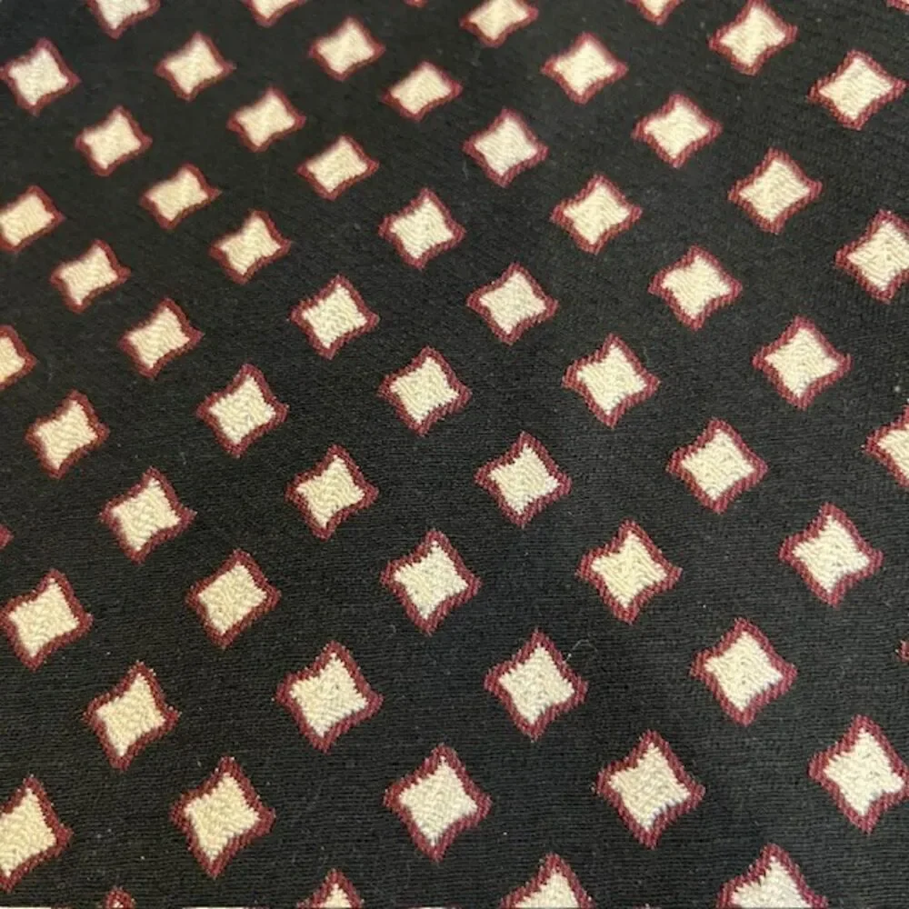 Kate Spade Diamond Jacquard Lined Blazer Black With White Burgundy Size‎ 8
